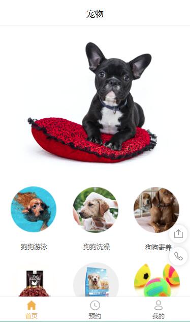 宠物店创业在线预约小程序模板